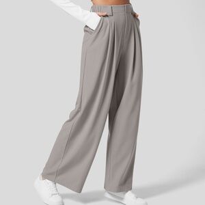 High Waisted Wide Leg Waffle Work Pants (NWT)
